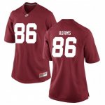 Women's Alabama Crimson Tide #86 Connor Adams Crimson Game NCAA College Football Jersey 2403UPGO0